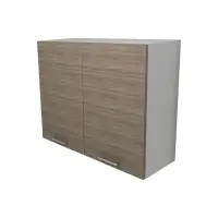 Corp Superior Lecce, 2 Usi, Stejar Sonoma Inchis/Alb, 80 x 30 x 65 cm
