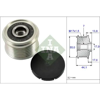 Sistem roata libera, generator INA 535 0167 10