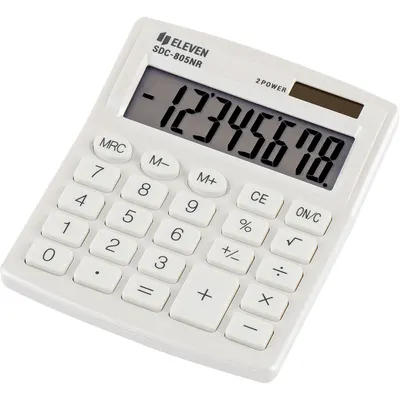 Calculator Eleven - SDC-805NRWHE, 8 cifre, alb