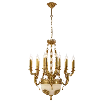 Charles Candelabru 19xe14 Aramă/jade