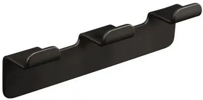 Cuier triplu Inter Ceramic - Eleanor, neagră