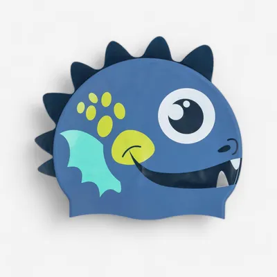 Cască de Înot Silicon Mărime universală Imprimeu Dragon Albastru-Galben
