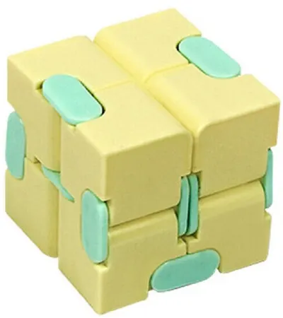 Jucarie antistres Poppit Fidget Infinity - Cubulet, galben