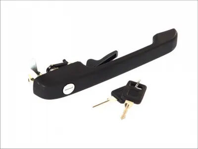Maner usa fata stanga, exterior, cu chei, negru SEAT IBIZA I 1984-1993