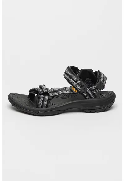 Sandale cu velcro Terra - Negru/Albastru ultramarin