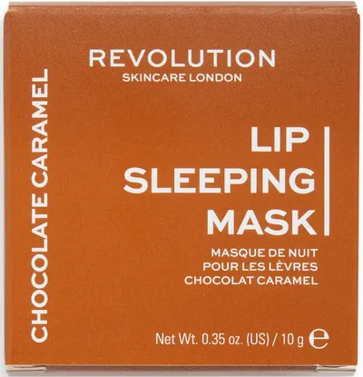 Revolution Skincare Mască de buze peste noapte Chocolate Caramel, 10 g