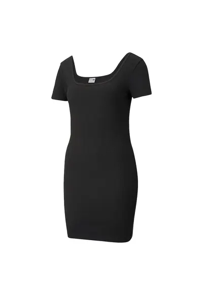 Rochie Classics Square Neck Ribbed Dress 53161501