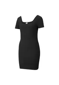 Rochie Classics Square Neck Ribbed Dress 53161501