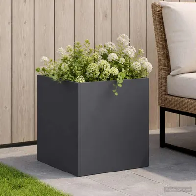 vidaXL Vază pentru Grădină Antracit 25 x 25 x 25 cm