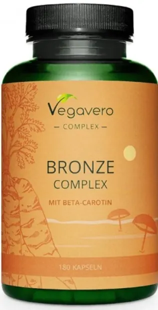 Bronze Complex mit Beta-Carotin, 180 capsule, Vegavero