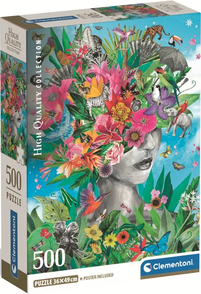 Puzzle Clementoni din 500 piese - Jungla din mine