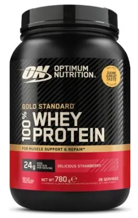 Gold Standard 100% Whey, căpșună, 780 g, Optimum Nutrition
