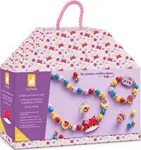 Set creativ Janod - Fă-ți bijuterii cu motive de pădure, 4 buc