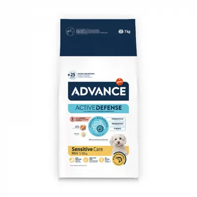 Hrana uscata pentru caini Advance Mini Sensitive cu somon 7 kg