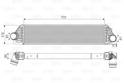 Compresor intercooler potrivit FORD C-MAX; NISSAN NV400; OPEL MOVANO B; RENAULT MASTER III 1.6D 2.3D 02.07
