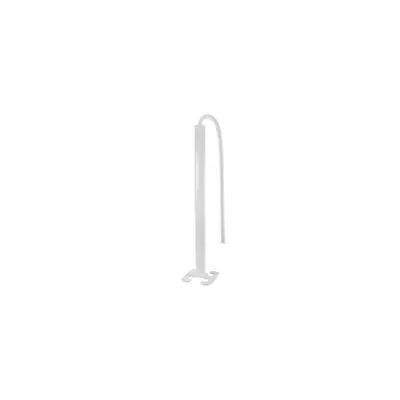 Snap-on movable column - 2 compartimente - inaltime 2 m - aluminiu body - PVC capacs - alb finish