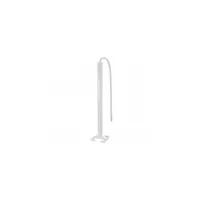 Snap-on movable column - 2 compartimente - inaltime 2 m - aluminiu body - PVC capacs - alb finish