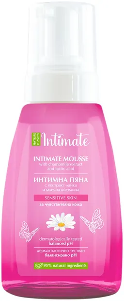 Nature of Agiva Intimate Spumă intimă cu acid lactic și mușețel, 250 ml