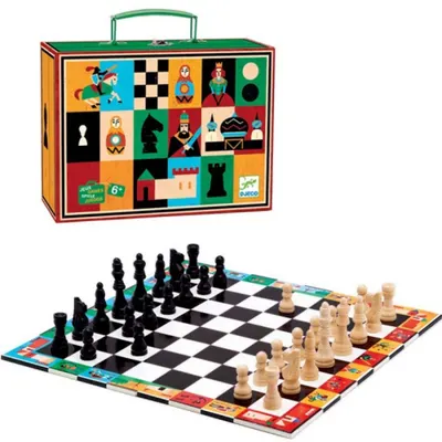 Set de joaca in valiza Djeco - Sah si dame