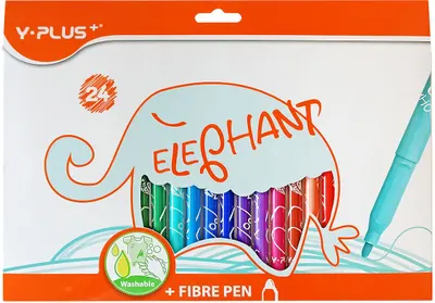 Carioce Y-Plus - Elephant, 24 culori, lavabile