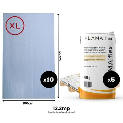 Kit profesional silicat XL + adeziv (10+5 buc)