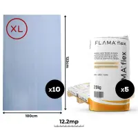 Kit profesional silicat XL + adeziv (10+5 buc)
