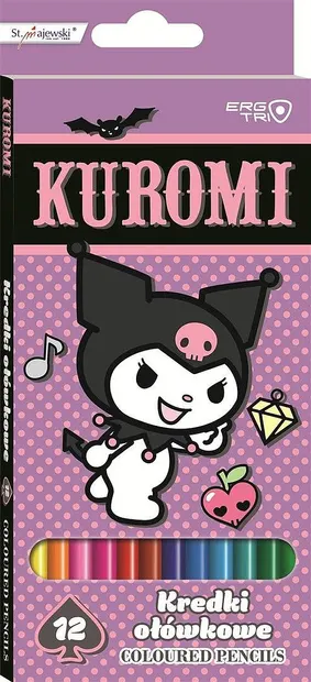 Set de creioane colorate St. Majewski Kuromi - 12 culori