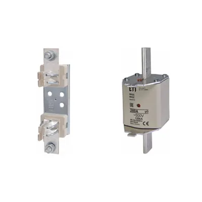 Pachet Protectie Circuit Monofazat/Bipol/Tripol (cu multiple unitati): Soclu Siguranta Fuzibila NH3 1P (M12/M12)