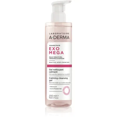 A-Derma Exomega Calming Cleansing Gel Gel demachiant cu efect calmant 200 ml
