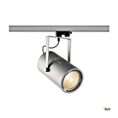 EURO SPOT TRACK silver, 3000K, 12°, incl. 3-circuit adapter
