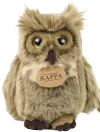 Jucărie de pluș Rappa Eco prieteni - Bufniță vultur eurasiatică, 17 cm