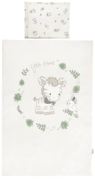 Set de lenjerie de pat din 3 piese Lorelli - Cosy, Jungle, bej