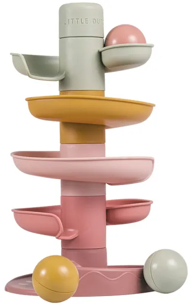 Turn spiralat cu minge Little Dutch - Pink