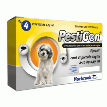 Antiparazitar caini Pestigon S (2-10 kg), 4 pipete