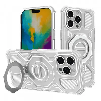 Husa pentru Apple iPhone 16 Pro Max, Techsuit, Carbon Shield Pro, Alba