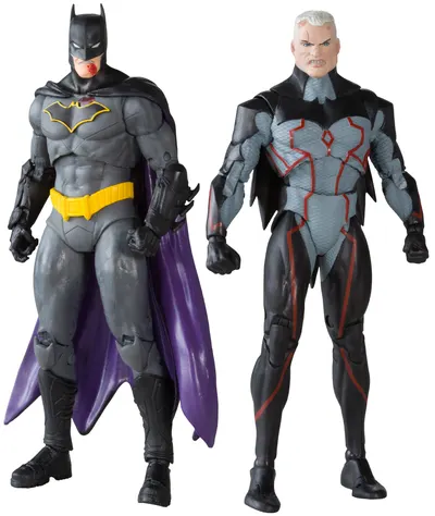 Set figurine de acțiune McFarlane DC Comics: Multiverse - Omega vs Batman (Gold Label), 18 cm