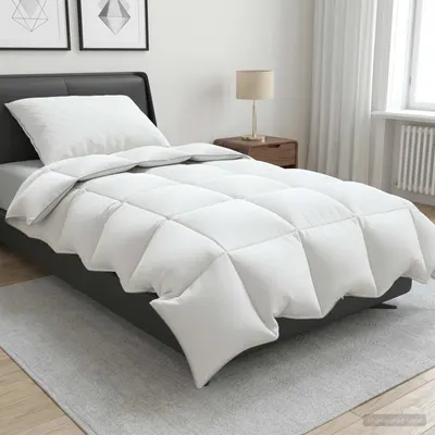 vidaXL Pilotă FULDA 150 x 200 cm 4 anotimpuri 210 GSM 90% puf de gâscă