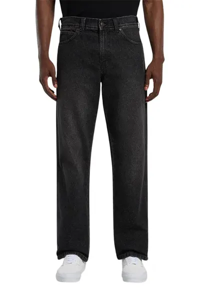 Blugi relaxed fit cu croiala dreapta