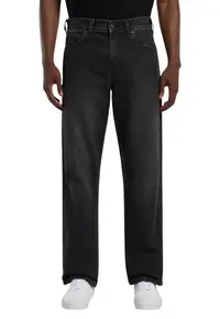 Blugi relaxed fit cu croiala dreapta