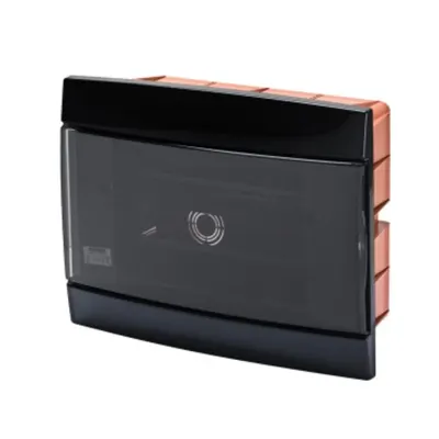 Tablou modular incastrat - PRE-ARRANGED FOR HOUSING TERMINAL BLOCKS - 250X195X26 - TONER BLACK - 8+1 /2 module