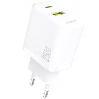 Incarcator Retea Dudao A26T, 25W, 3A, 1 x USB-A - 1 x USB-C, Alb