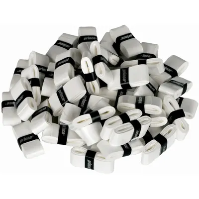 50-pack Of White Prince Tackypro Overgrips