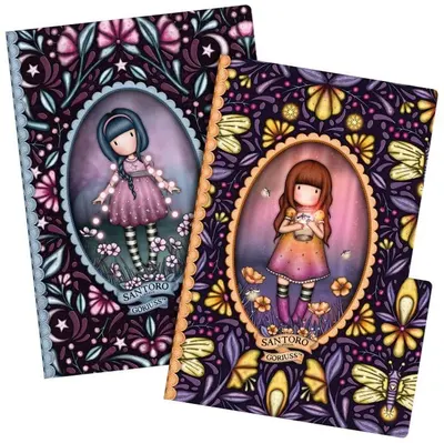Set de caiete Santoro Gorjuss In The Forest - Fairy Dusk / Firefly Dawn