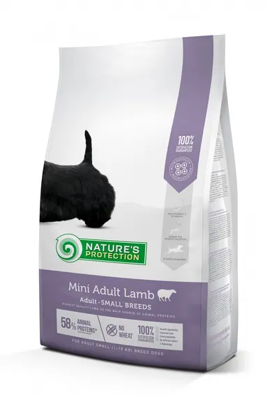 Nature's Protection Dog Mini Adult, miel, hrana uscata pentru caini adulti de talie mica, 7.5 kg