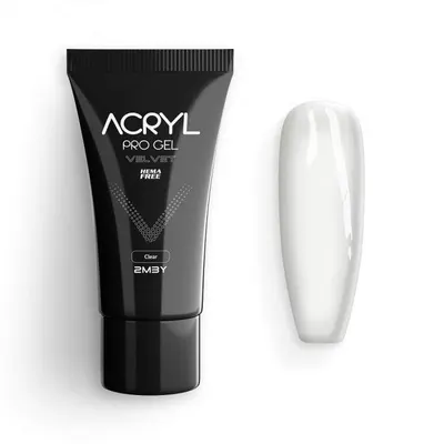 Acryl Pro Gel 2M Velvet Hema Free - Clear 15gr
