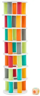 Set de joaca din lemn Pino Toys - Turn de sortare și echilibrare