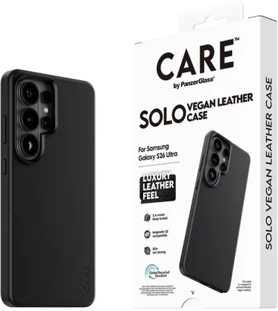 Husă CARE – Solo, Galaxy S26 Ultra, Qi, negru