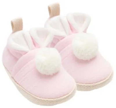 Botosei din muselină pentru bebeluși Leoncino - Bunny, mărimea 19, roz