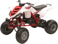 Jucărie metalică Newray - ATV Yamaha Raptor 660R, 1:12, albă