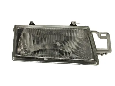 Far fata Dreapta (halogen, H4, manual, fara motoras, culoare insert: negru, culoare semnalizator: transparent) potrivit FIAT TEMPRA 1990-1996